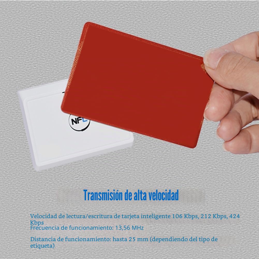 Lector de Tarjetas RFID Inalámbrico con Bluetooth y Bluetooth para Android, NFC, Sin Contacto, 13,56 MHz (ACR1311)