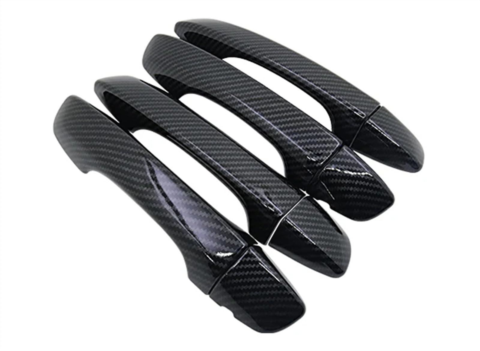 Lzbzhb Carbon Fiber Car Exterior Outsidedoor Handle Car Side Door Handle Exterior Decoration For Vw For Polo For Mk6 For Aw For Bz 2017 2018 2019 2020 2021 2022 2023(Carbon Fiber)
