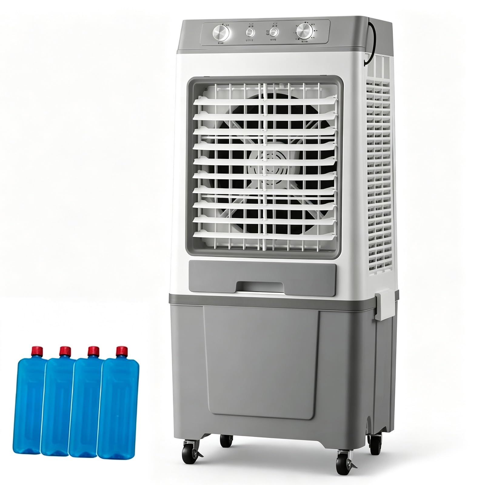 13.2 Gal Evaporative Air Coolers, Dual Water Tank Design, 753-860 Sq Ft Coverage Area, Portable Air Conditioners, 11,772 CFM Airflow, for Room Large Area Cooling