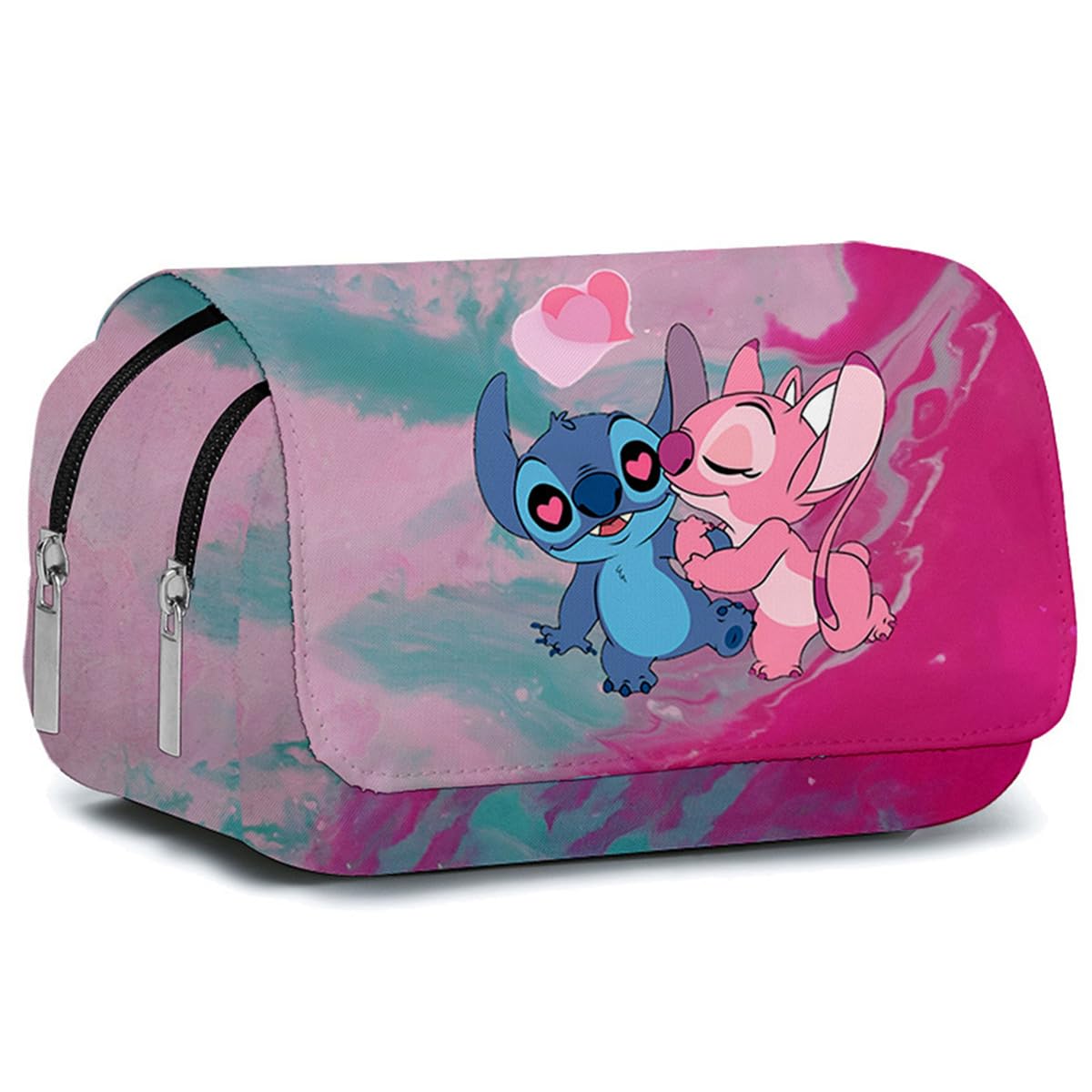 BSNRDX Stitch Papelería Caja Estudiantes Estuche de Lápices Gran Capacidad Multifuncional Bolsa de Lápiz Estuches Escolares Dibujos Bolsa de Cosméticos Portable Estuche Escolar para Lápices