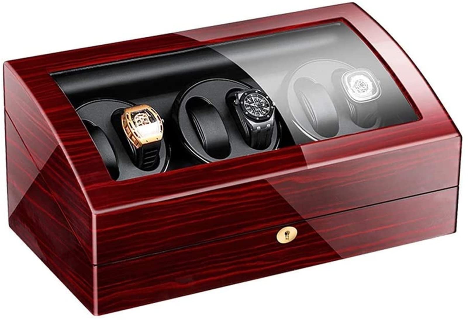CGCSYZ Automatic Watch Winder 6+7 Watch Winder Box Wooden Piano Paint Exterior Extremely Silent Motor 4 Rotation Modes Accessories (B)