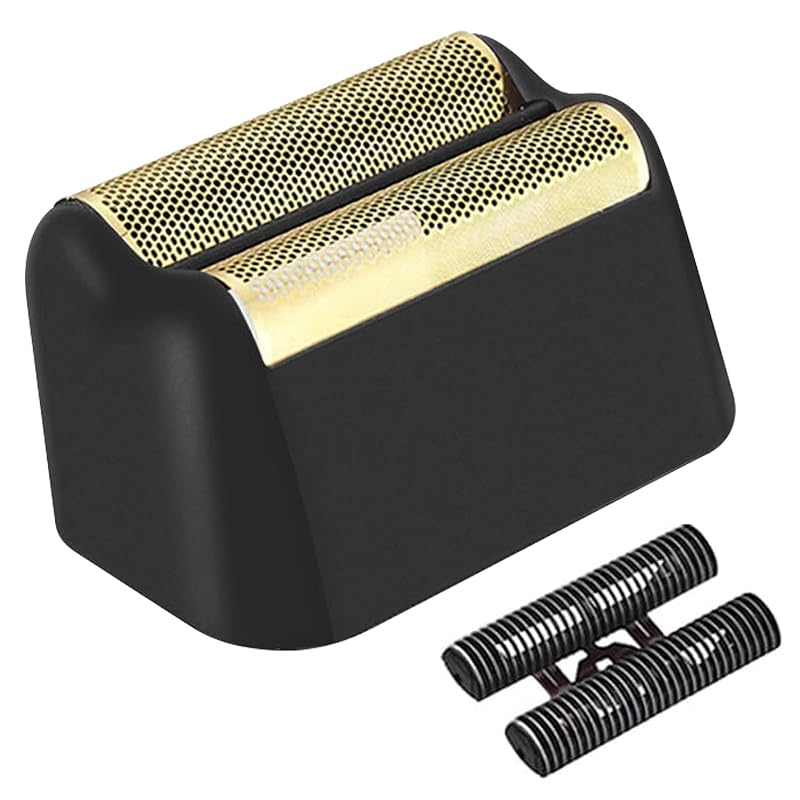 Cabeça de reposição com lâmina e conjunto de barras colorski compatível com Wahl 7031-100, 7043-100 e 5 Star 8164, preta