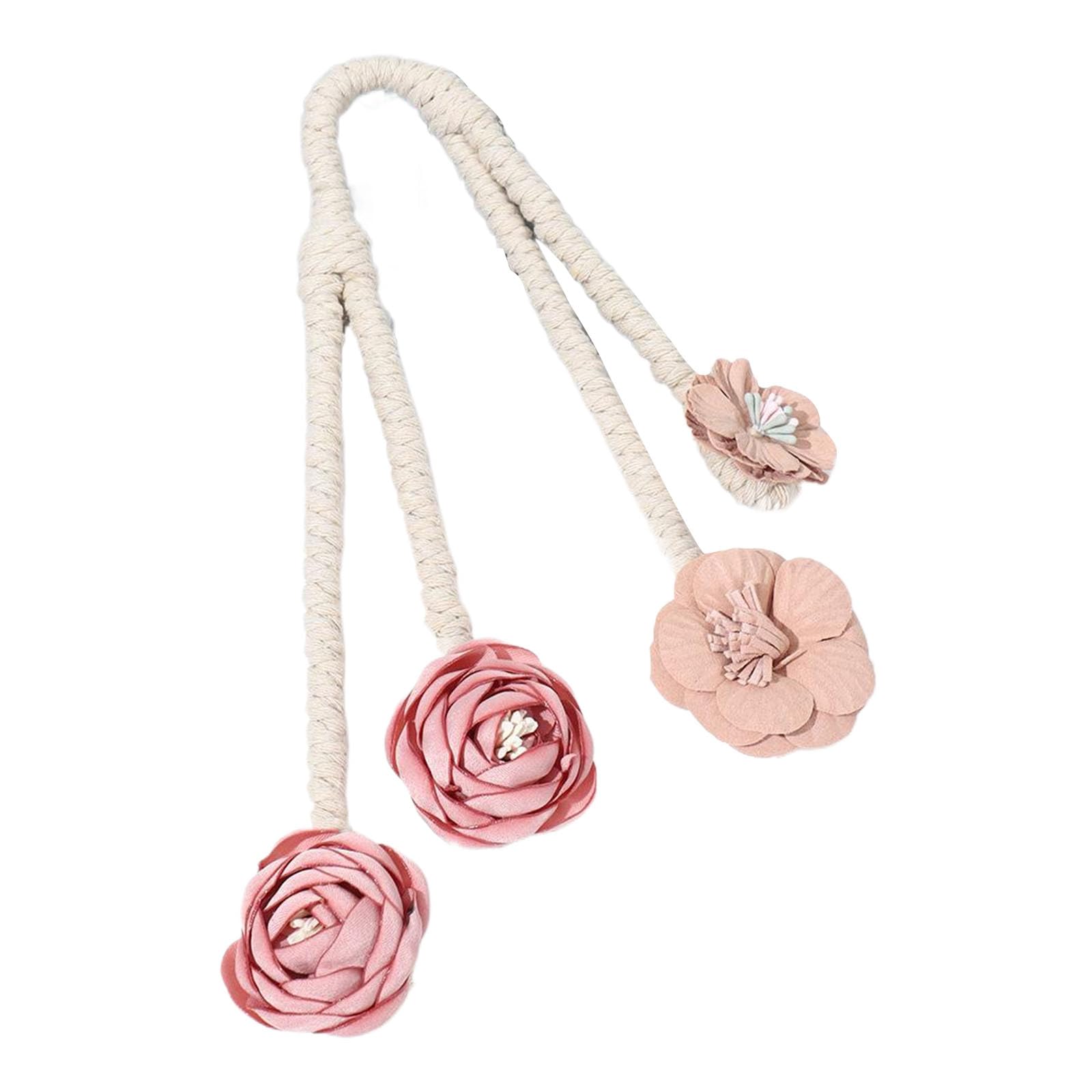 Kalttoy A Flower Curtain Ties Clips Set Of 2 Decorative Drapery Holders Holdbacks Blossom Twist Tiebacks For Window Decors Decorative Curtain Holders