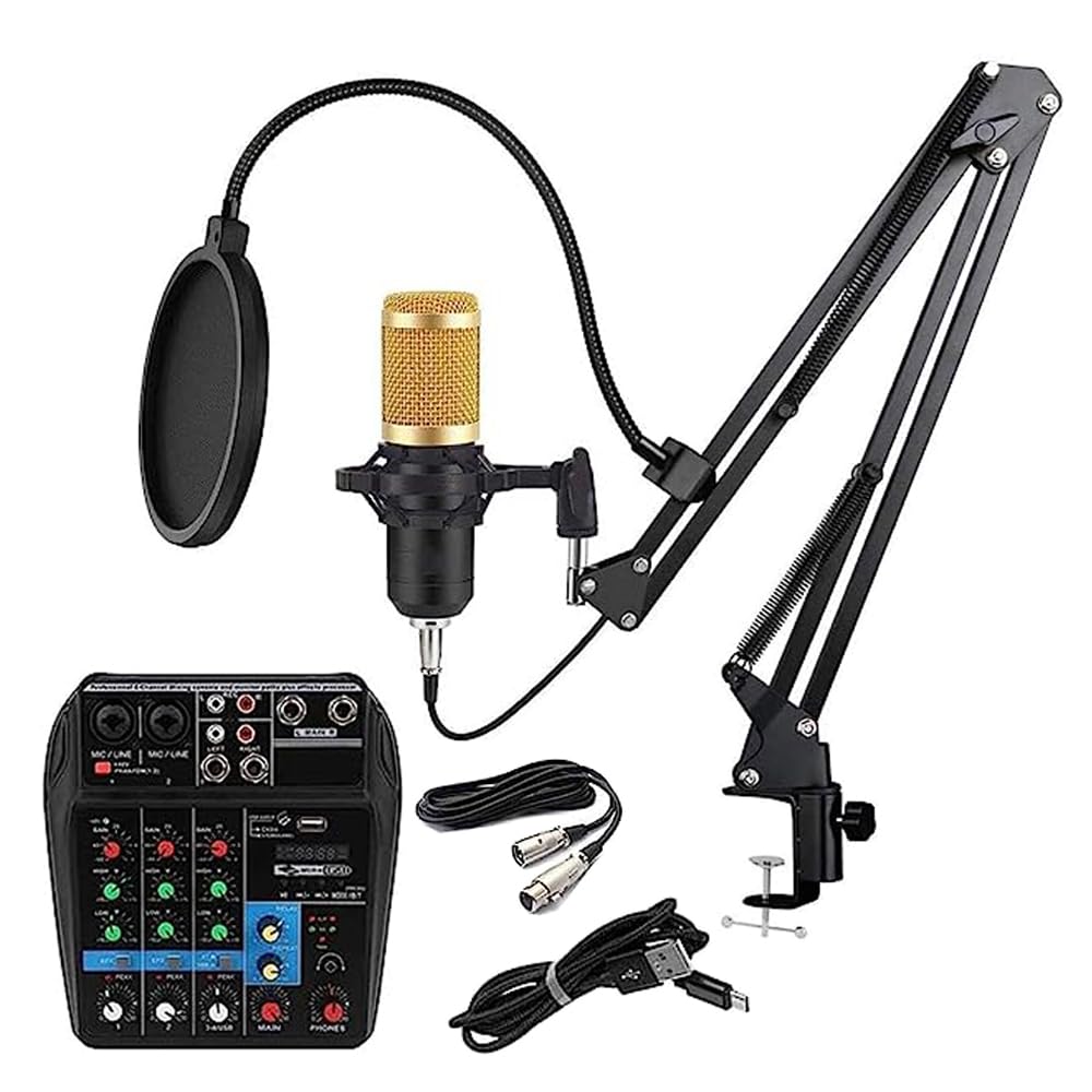 IMAGINEA® Professional BM800 Condenser Microphone kit with Sound Mixer