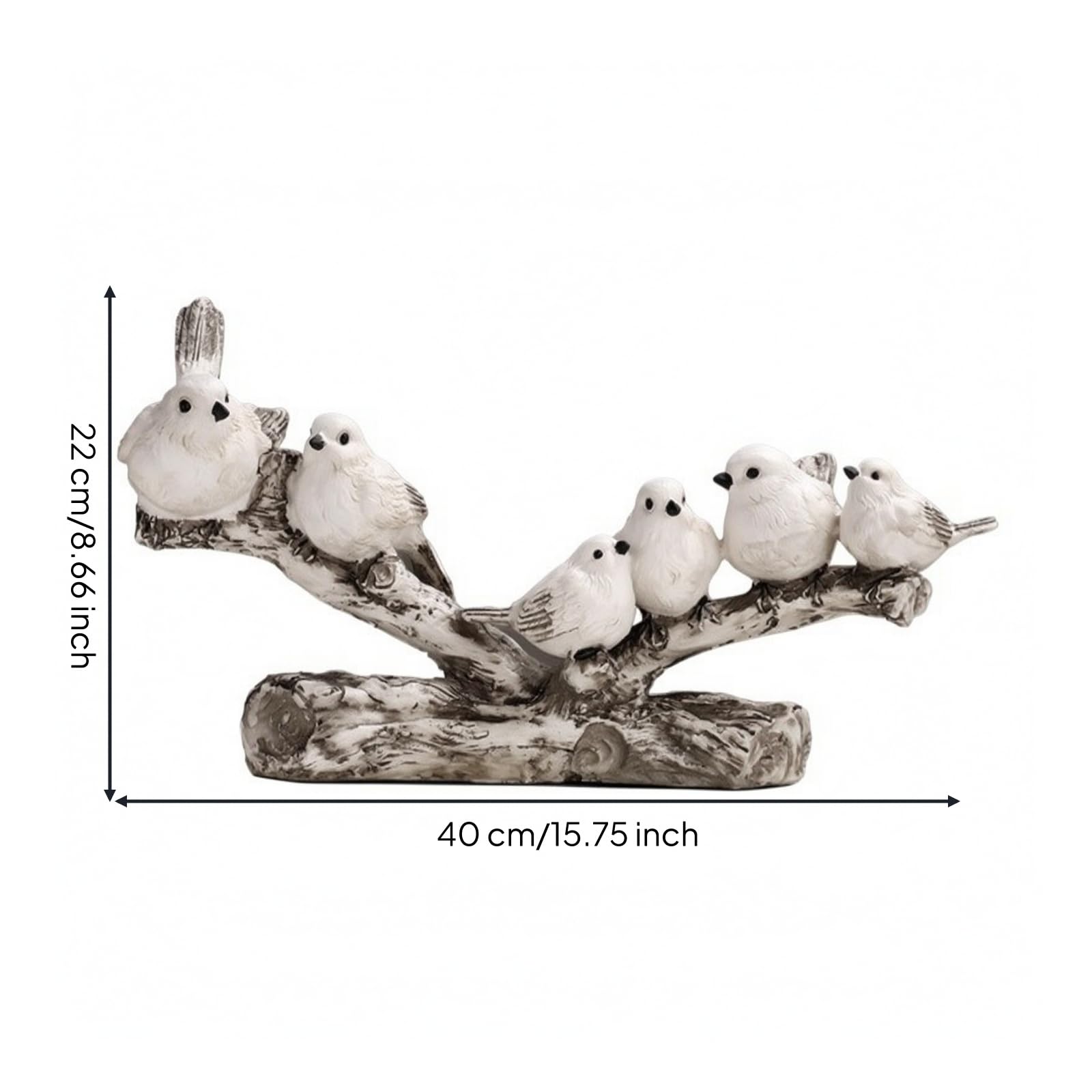LOVIVER Figura Pájaros Rústico coración | Envejecido, Escultura Pájaros en, Acogedora, Estatua Pájaro, para Recibidor, Estantería