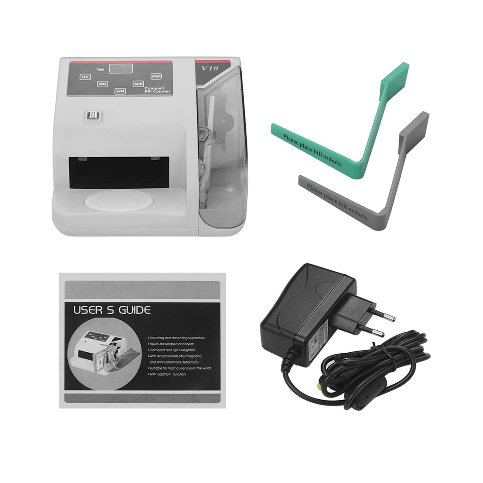 Contatore moneta portatile mini contatore moneta contatore in tutto il mondo in contanti banconote banconote contabile rilevatore di macchine con UV/Mg/WM Rilevamento contraffatto