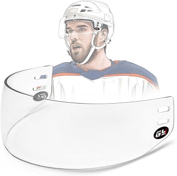 GY M88 Hockey Visor Clear Ice Hockey Helmet Half Face Visor Youth & Adult Inside Anti-Fog/Outside Anti-Scratch