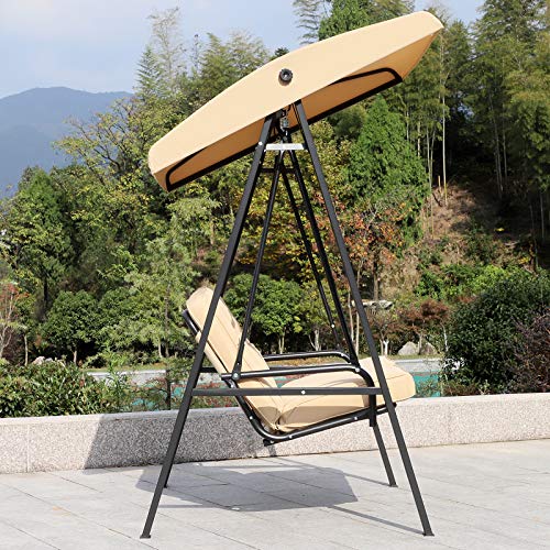 Outsunny Garden Patio Swing Chair 2 Seater Swinging Hammock Outdoor