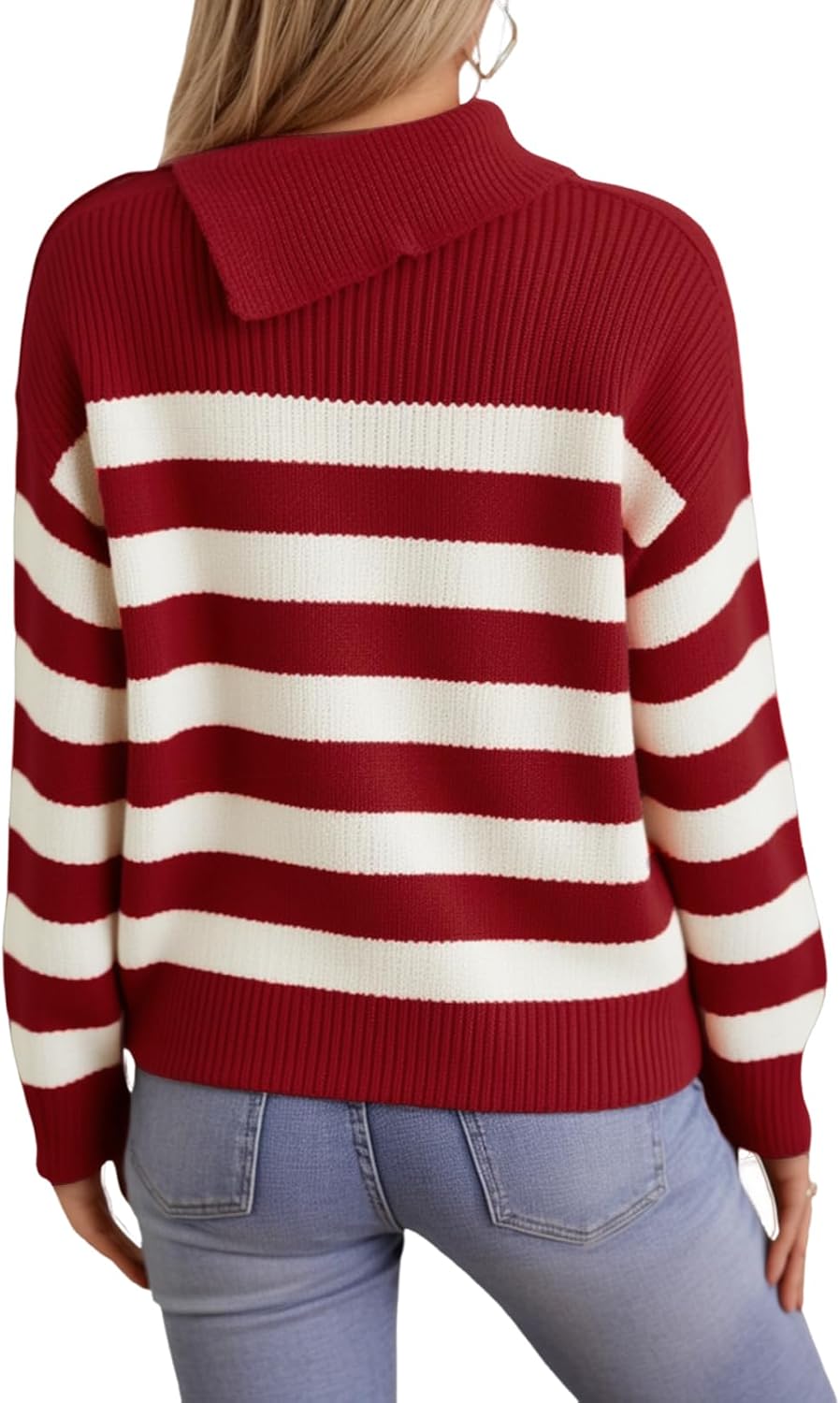 Womens Sweater Turtleneck Knit Long Sleeve Fall Fashion Jumper Cozy Pullover Tops - Image 3