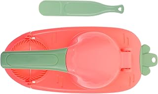 Pink Manual Dough Press for Dumpling Wrapper Making, Easy Use