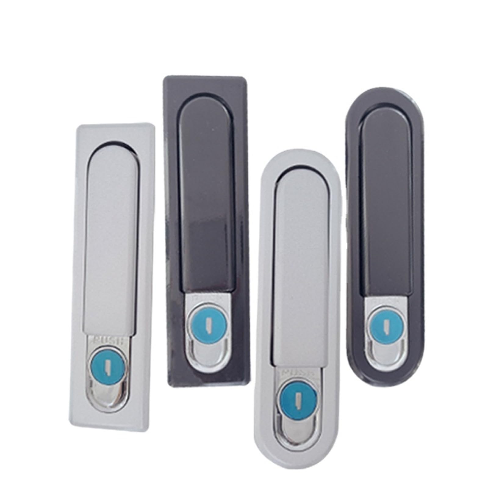 Serrure de porte électrique pivotante en alliage de zinc MS618 bouton