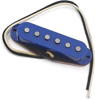 Guitar Bridge Pickup Imitate Bridge Pickup Sound With Stagger Pole Black Base Magnet For Electric Guitar guitar pickup set (Color : Deep-blue cover)