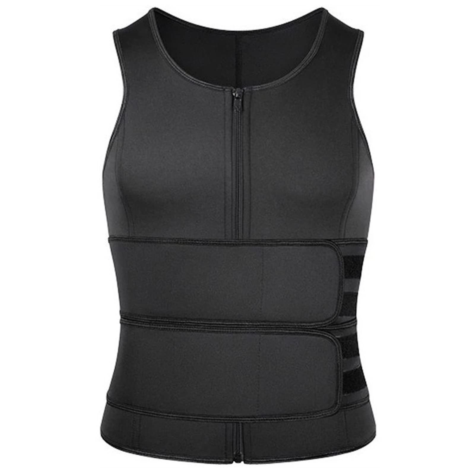 tank top do sauny gorsetowy dla mężczyzn trwała kamizelka modelująca z paskiem, szczuplejsze urządzenie do modelowania sylwetki do utraty wagi