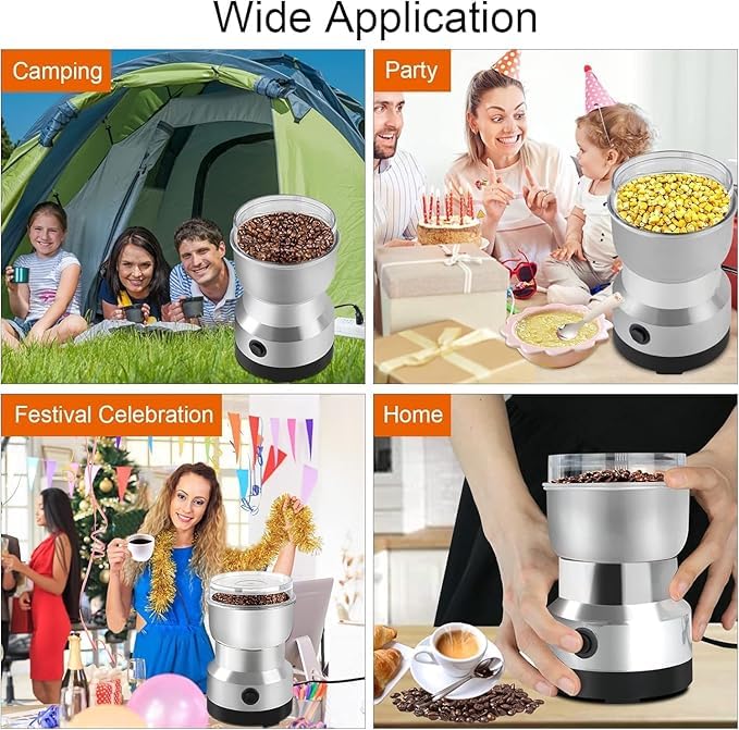 Image of Revin Enterprise Stainless Steel Nima Multifunctional Grinder Smash Star Machine. Coffee,Beans,Electric,Grinder and Coffee Maker Household Electric Mixer Grinder.