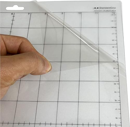 Miniatura 5 de Alfombrilla de corte para Silhouette Cameo, 3 paquetes de 12 x 12 pulgadas, juego de alfombrillas de corte adhesivas de agarre estándar,
