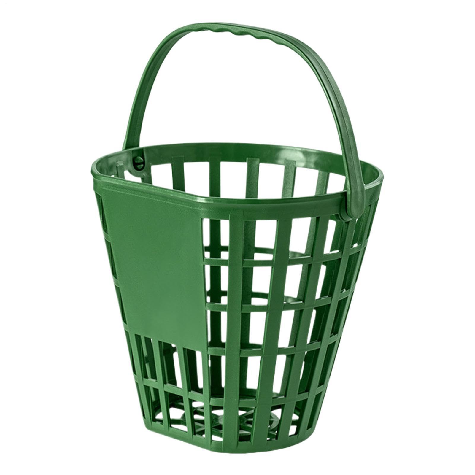 Seau à balle de golf - Capacité de 50 balles, récipient lourd, conteneur de rangement pour les temps | Support de balle de golf robuste Club Balcon Bureau