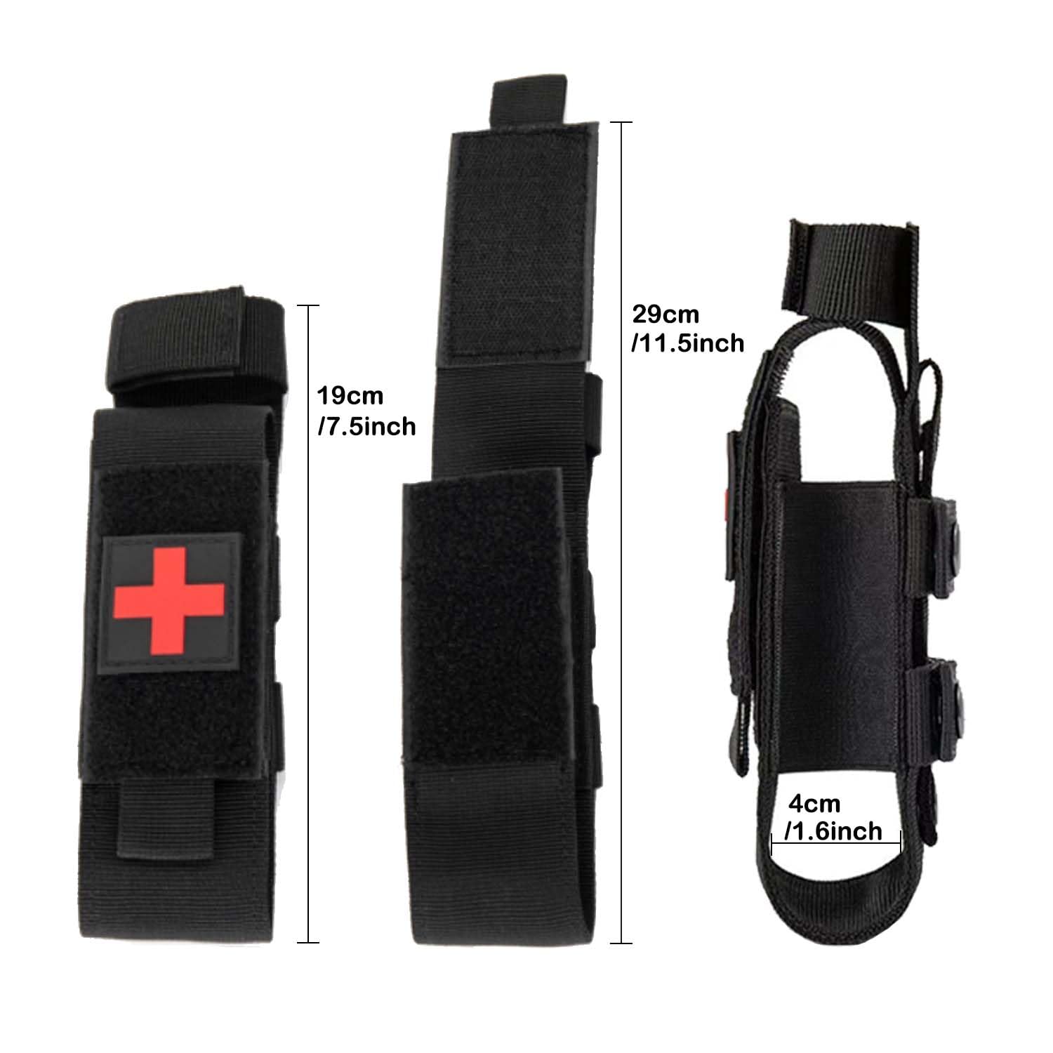 TMXKOOK Tourniquet Borsa, Laccio Emostatico Custodia Tattica Portatile Organizer per Sport all'Aria Aperta Escursionismo o Kit Accessori Tattici