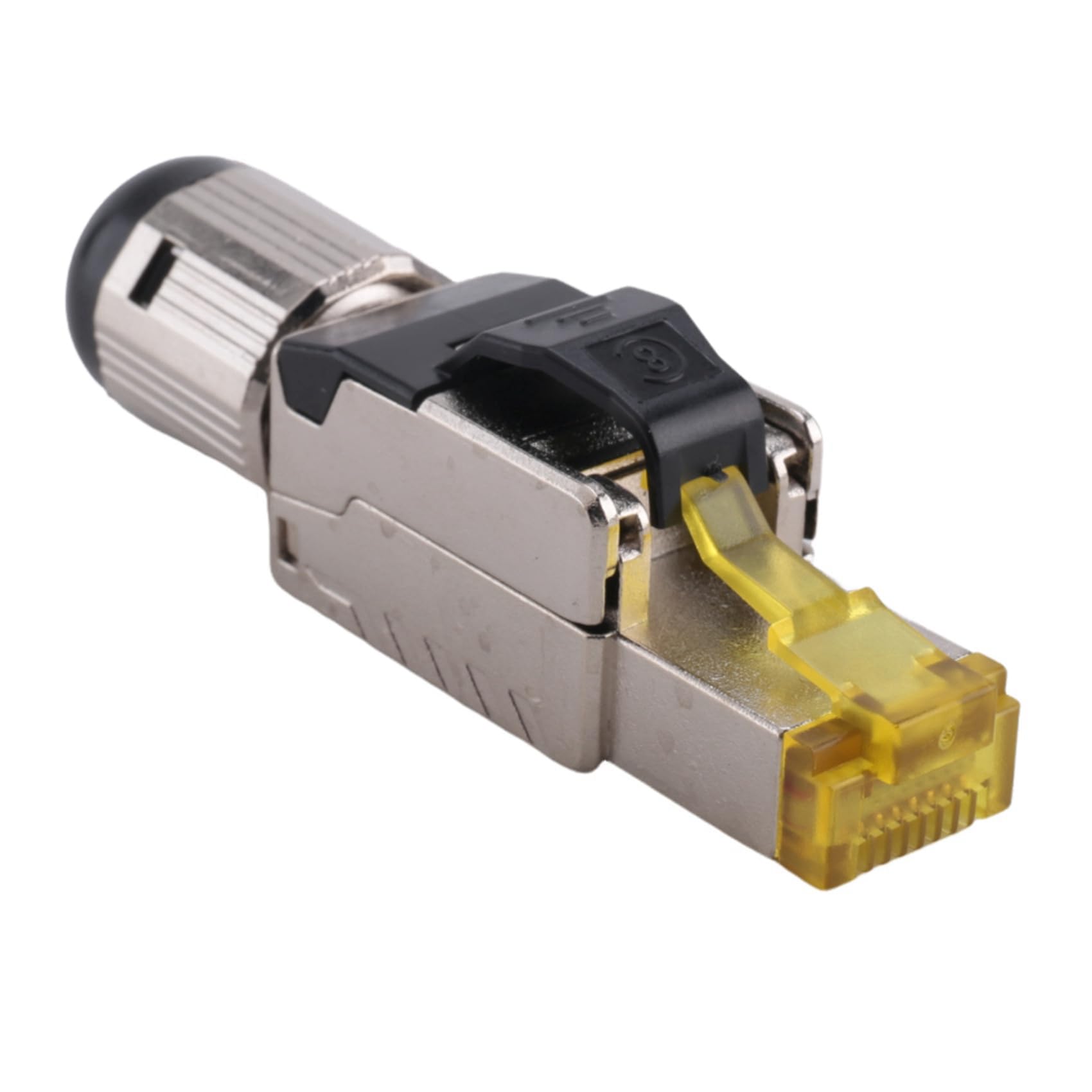 Paquete de 60 Herramientas RJ45 Blindado Cat 8, Enchufe de TerminacióN de Campo Cat8, Conector Cat8, Enchufe Cat8