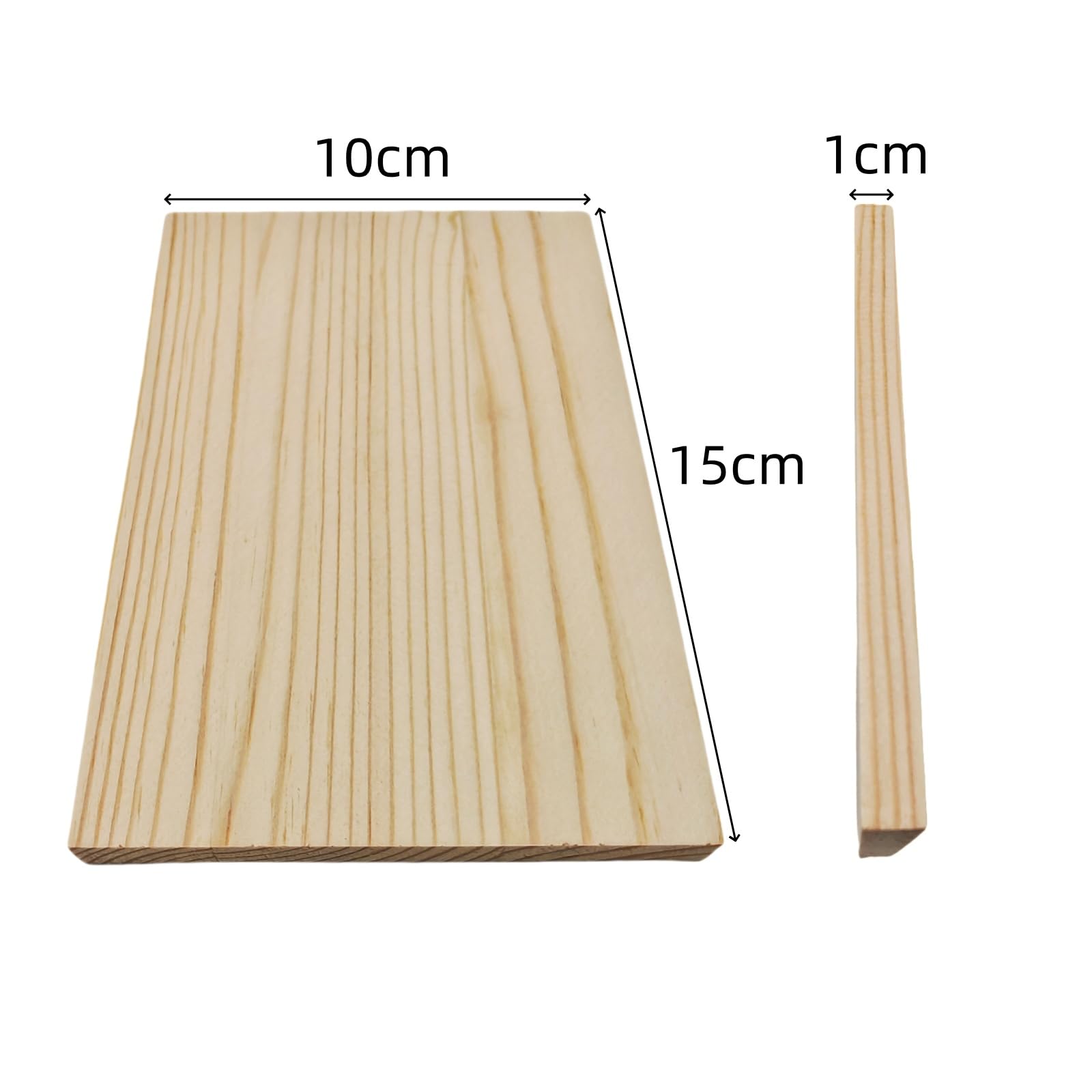 8PCS Rectangle Wood Boards Unfinished Wood Blocks for Crafting 15x10x1cm Blank Whittling Wooden Blocks for Carving,Painting & Burning - Image 3