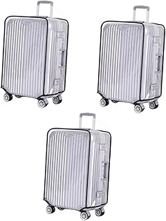 3 Pçs Capa De Bagagem Transparente Protetor De Bagagem Protetor De Bagagem Capa De Trolley Capa De Mala Capa De Bagagem Bolsa Protetora Capa De Poeira Capa De Bagagem De Viagem