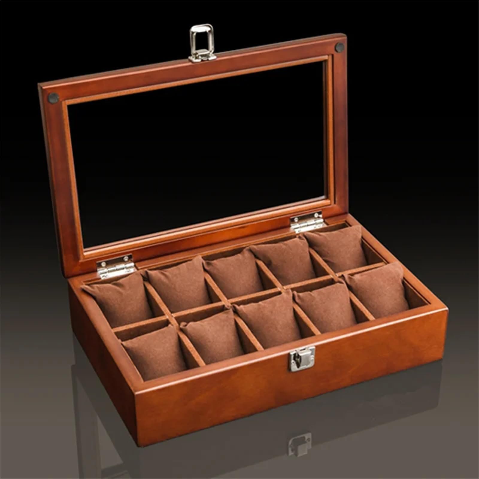 Portaorologi in Legno Massello Scatola for orologi in legno con 3/5/8/10/12 slot