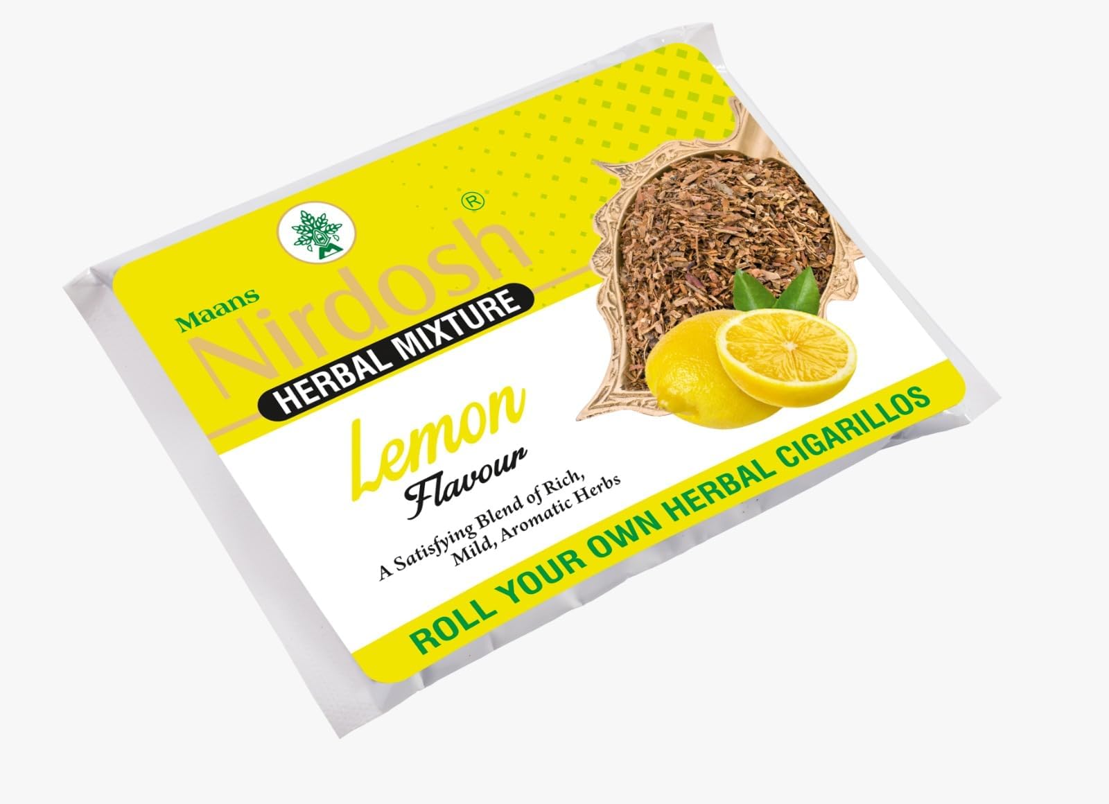 Nirdosh Lemon Flavoured Herbal Smoking Mixture 35g – 100% Tobacco & Nicotine Free, Natural Quit Smoking Aid, Roll Your Own Cigarillos (Pack of 1)-image-47