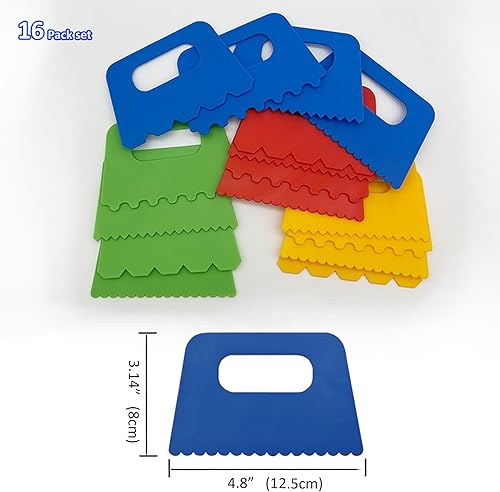 Miniatura 7 de Lependor Kit de raspadores de pintura, 16 piezas, herramienta raspadora de pintura para artes, manualidades, bricolaje, raspado de pintura, cuchillo