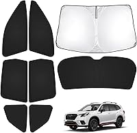 Vista 21 de T TGBROS Parasol para parabrisas de automóvil Toyota 4Runner 2010-2024, grueso, bloqueo UV y opaca, privacidad plegable, 8 piezas, accesorios