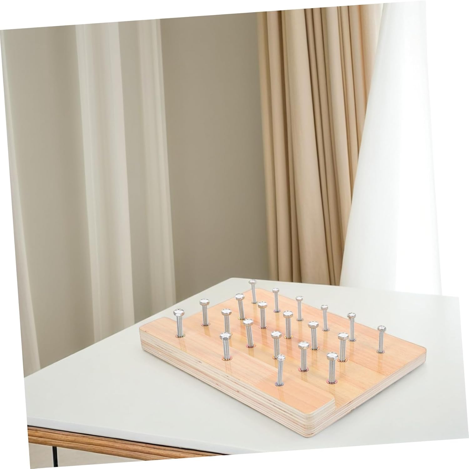 VICASKY Finger Motor Skills Pegboard One Handed Adaptive Equipment for Hand Therapy Occupational Therapy Equipment Hand Rehabilitation Training Board