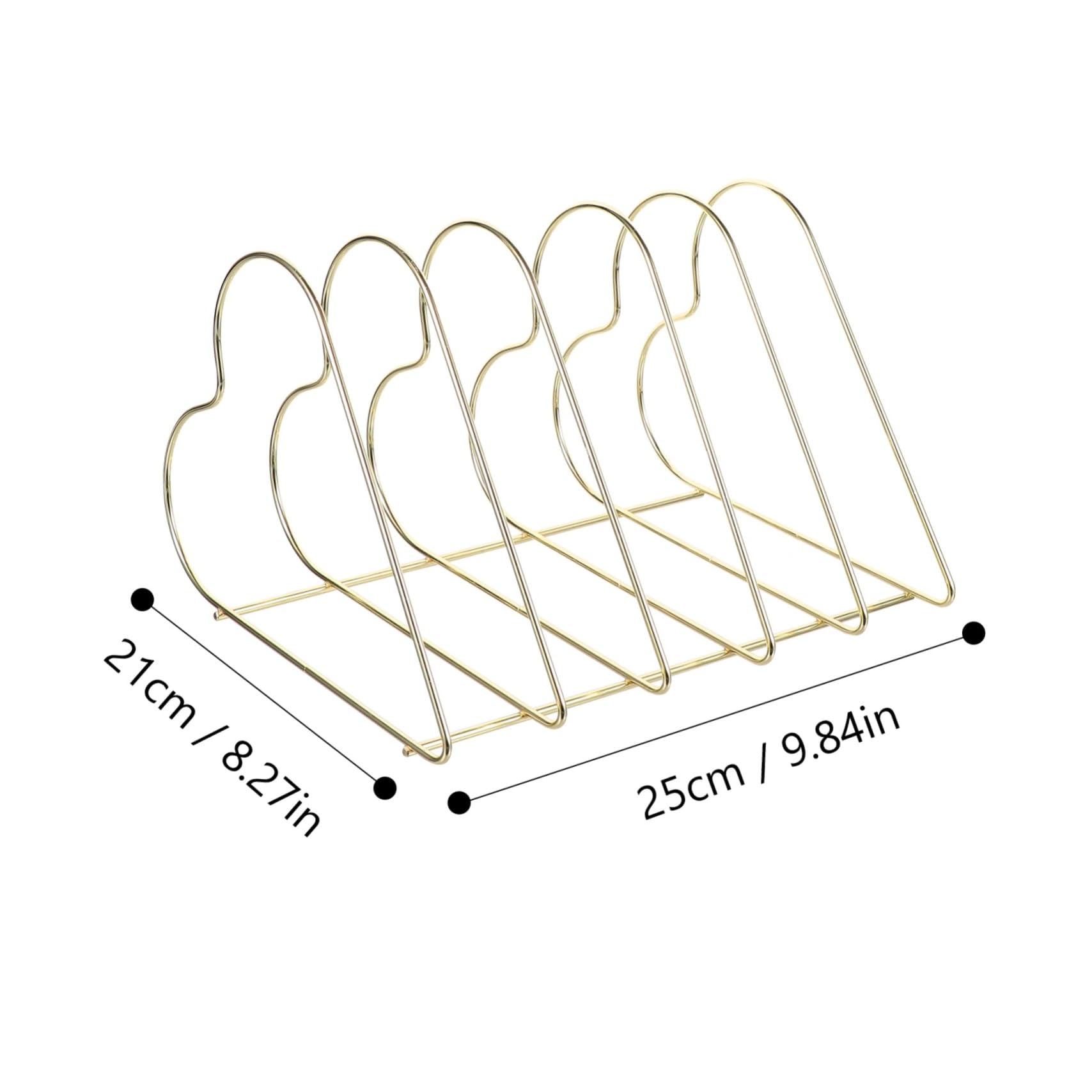 STOBOK 1pezzi Portalettere in Ferro Battuto Organizzatore di Riviste per Ufficio Contenitore per Documenti e Biglietti Design Elegante e Resistente
