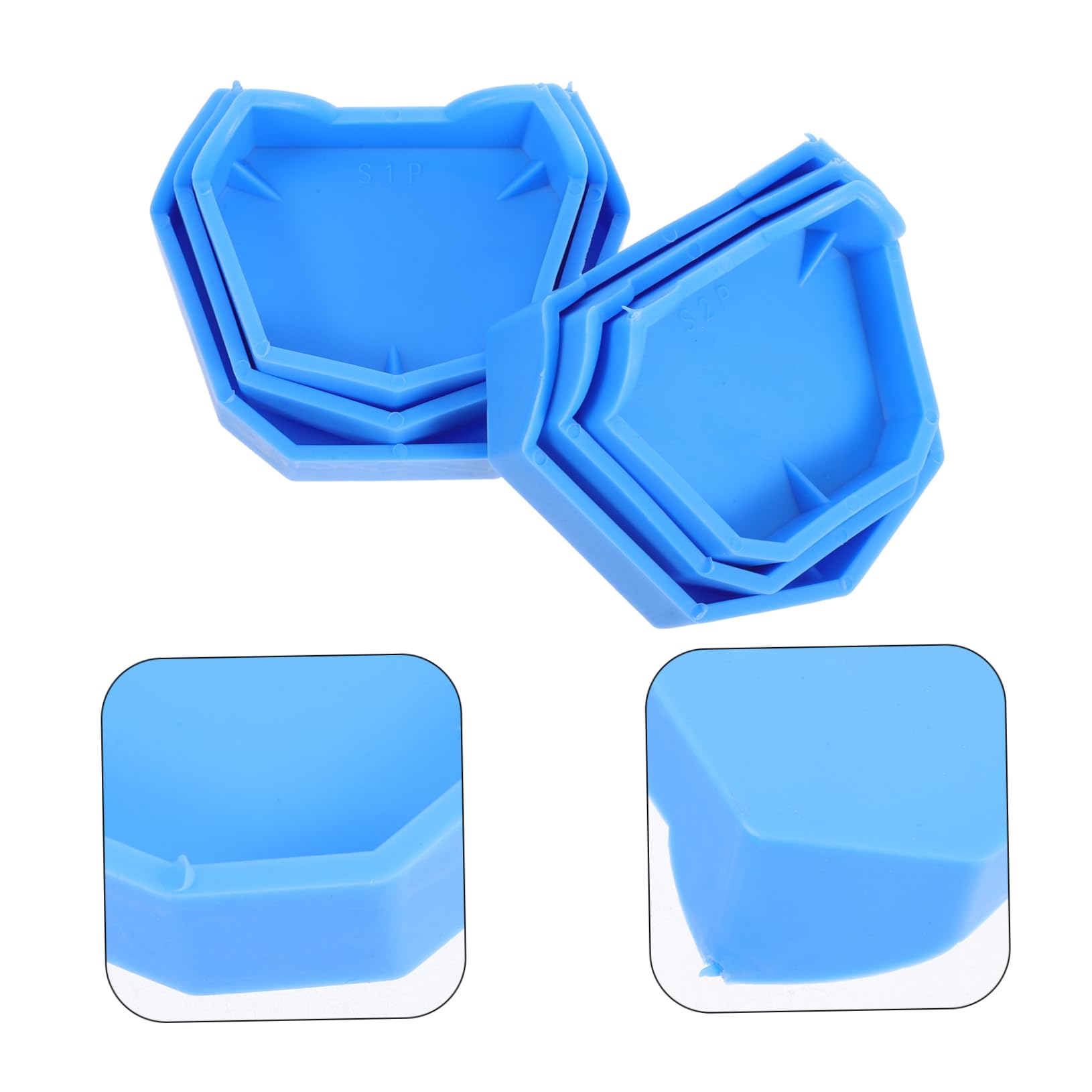 1 Set Base in Gesso Kit Per Modellare i Strumento Clinico Base Del in Silicone Portamodelli in Gesso Supporto Per Modello Plastica Blue