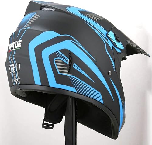 Miniatura 8 de Casco de motocross, casco de motocicleta de cara completa con guantes, máscara para adultos, jóvenes, unisex, aprobado por DOTFMVSS 218