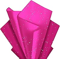 Vista 12 de Papel de seda blanco con purpurina para bolsas de regalo, 36 hojas de 14 x 20 pulgadas, papel de regalo reciclable para bodas, cumpleaños