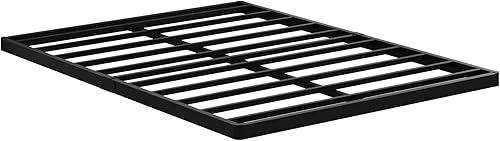 Miniatura 27 de Somier individual XL de 9 pulgadas, base de cama de metal resistente con funda de tela, base de colchón, fácil montaje, sin ruido, color negro 9