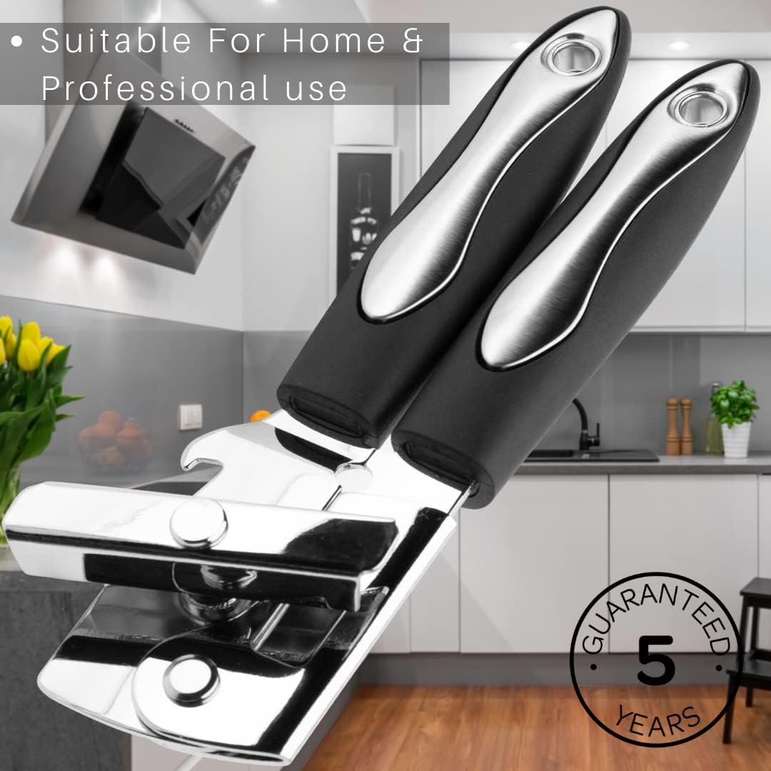 Stainless Steel Heavy Duty Can Opener, Easy To Use Manual Turn Mechanism. Handheld Tool - Image 5