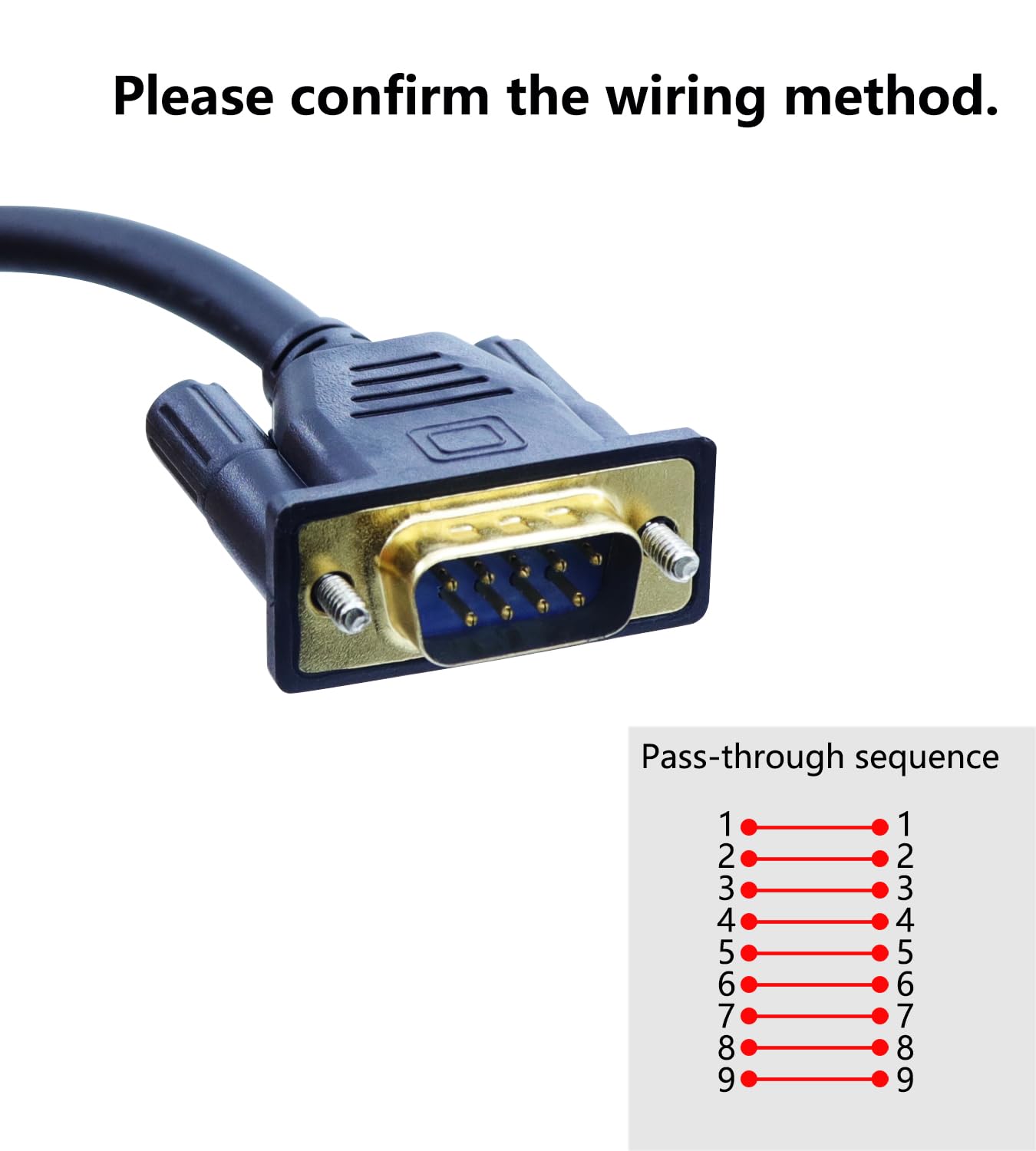 LANMINGLEL DB9 90 Degree Cable Straight Through,DB9 Serial Extension Cable, DB9 RS232 Serial Cord 9 PIN RS232 Com Port Connection Cable for Data Communication (Male to Male)