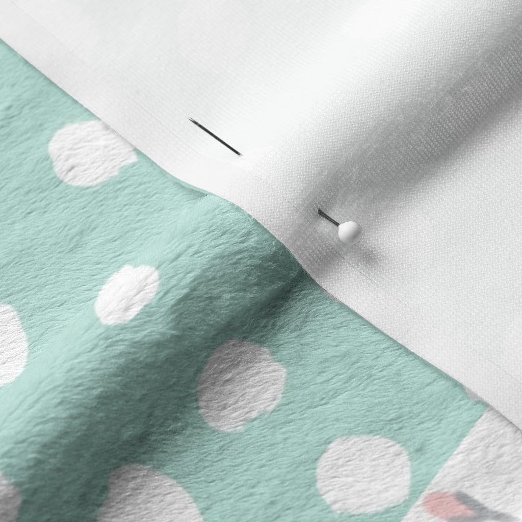 Spoonflower Fabric - Preppy Cheater Quilt Floral Wholecloth Chevron Pink Aqua Mint Topper Printed on Minky Fabric by The Yard - Sewing Baby Blankets Quilt Backing Plush