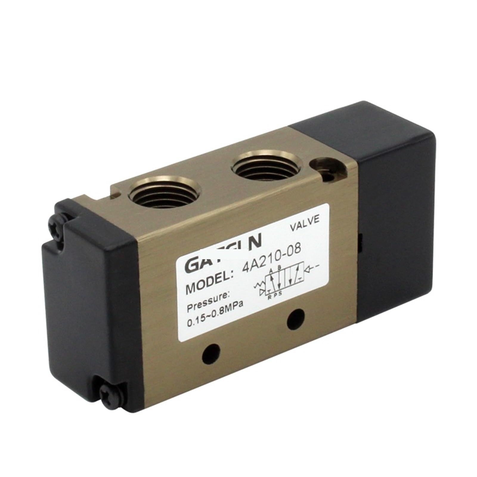 Válvula de control de aire 4A110-06 neumática de inversión para cilindro pequeño con conector 12mm