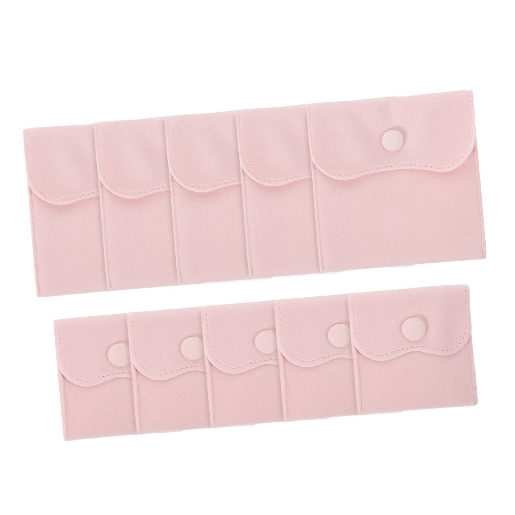 BESTYASH 50stücke Schmucktaschen Druckknopf Kleine Aufbewahrungstaschen Für Ringe Ohrringe Und Accessoires Für Reise Und Zuhause