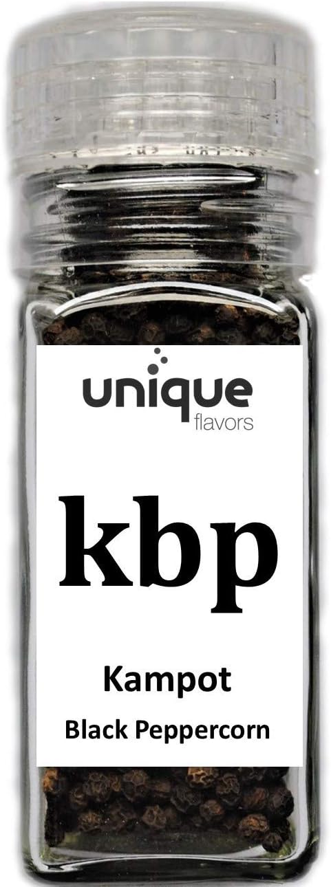 Kampot Organic Black Peppercorn Grinder