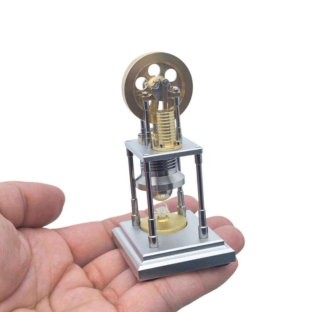 Mini β-Type pionowy Stirling model silnika gorącego powietrza, który działa, model silnika cieplnego, demonstracja edukacyjne zestawy naukowe