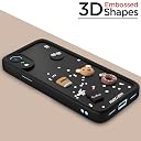 Pikkme Back Cover for iPhone XR | Cute Fun Cartoon 3D Bear Silicone Full Body Protection Bumper Cover (Black) gallery image