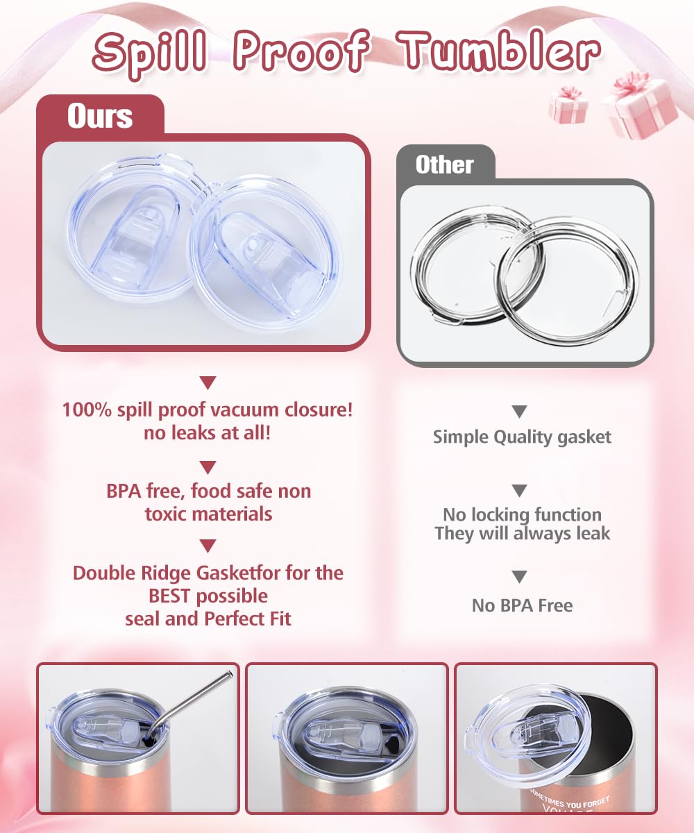 Idee Regalo Donna, Tazza da Vino in Acciaio Inox Regali Ragazza con Calzini Divertenti, Set Regalo Donna Compleanno per Mamma Migliore Amica Sorelle, Moglie