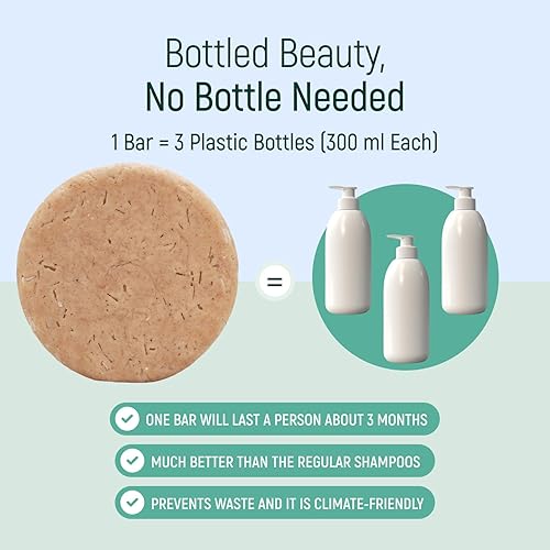 Miniatura 6 de Barra de champú de agua de proteína de arroz sólido con jabón para el cabello con efecto acondicionador - Barras de champú para cabello con todos