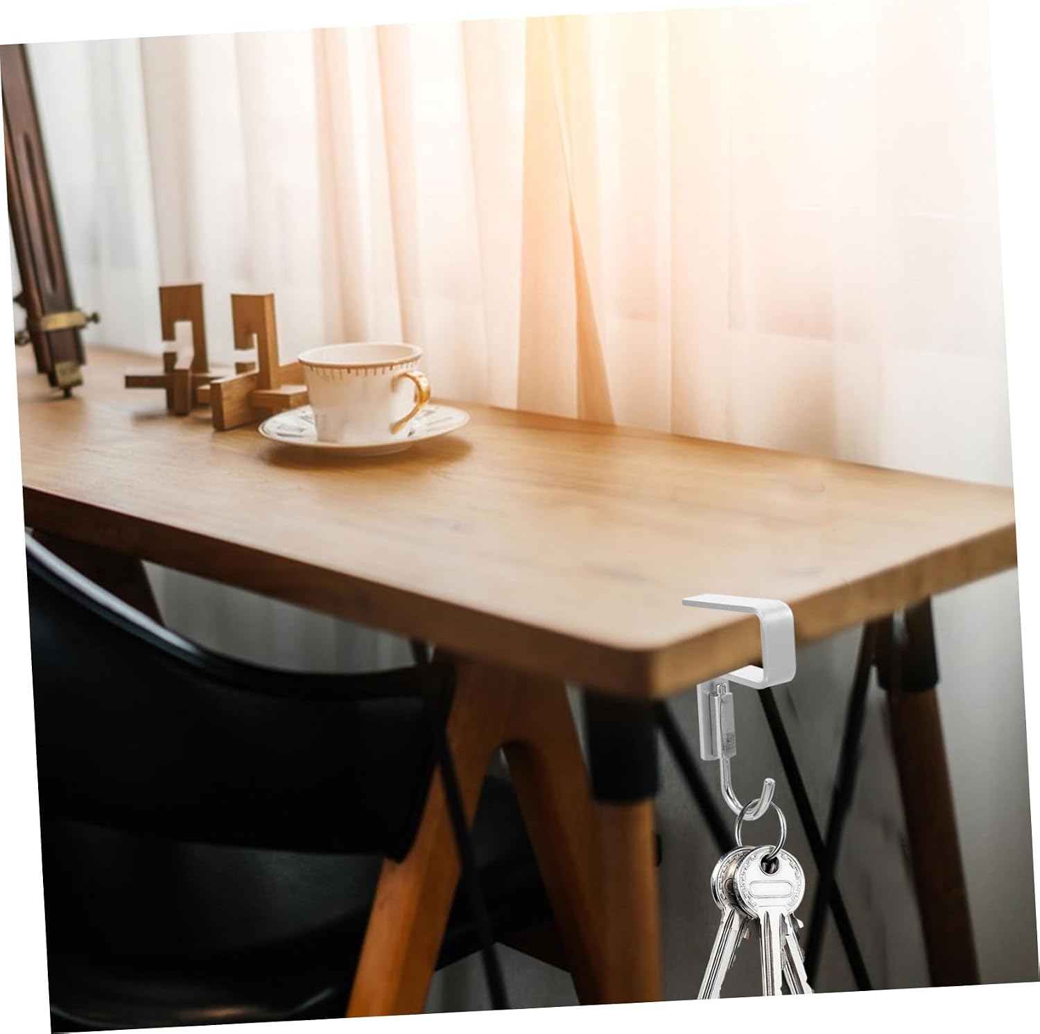 Student Purse Hanger Hook for Desk Backpack Holder for Tables Easy to Install Bag Hook for Handbags Keys and Umbrellas for School and Home Use