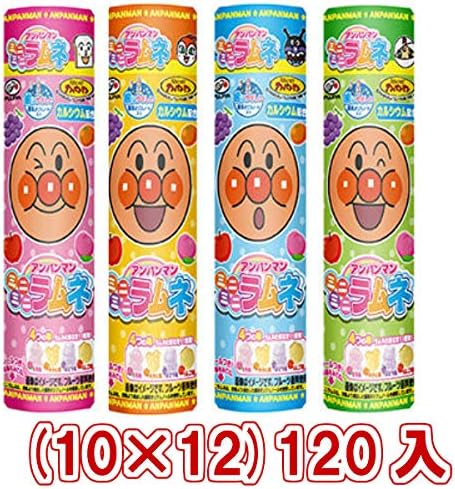 Amazon 不二家 アンパンマンミニミニラムネ容器入り 1本入 10 12 ゆっくんのお菓子倉庫 ガム あめ ミント 通販