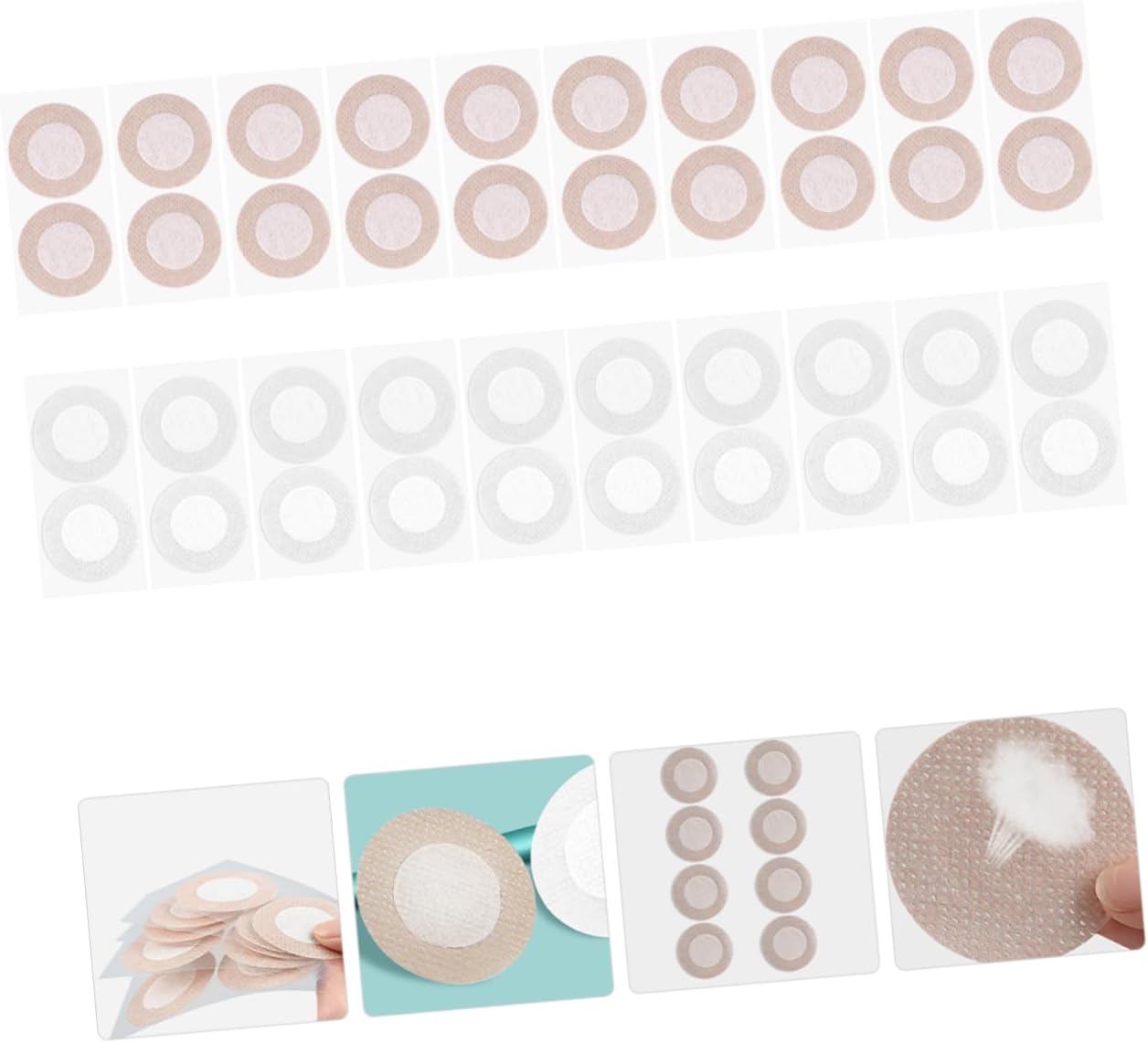 Ipetboom 20pairs Disposable for Breathable Comfortable and Safe Nipples Stickers for Running and Outdoor Activities Skin-friendly Adhesive for All-day Use