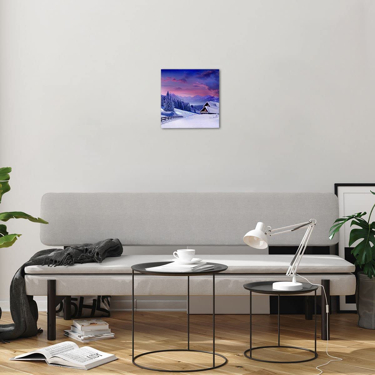 Tableau Acrylique Paysage de Neige | Peinture Nature