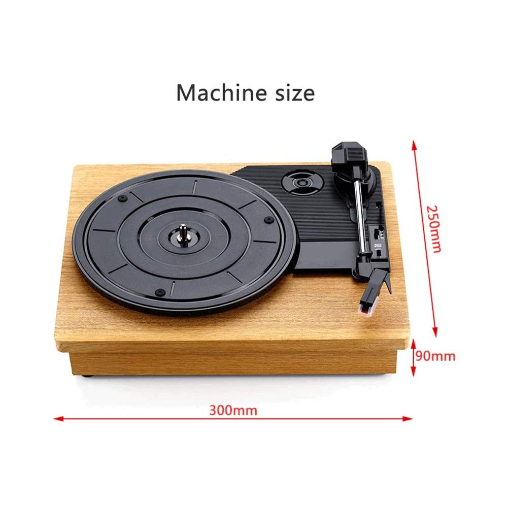 Giradischi retrò per Dischi in Vinile da 33/45/78 Giri, Giradischi a Cinghia Bluetooth con Stereo Hi-Fi Integrato, Piccolo Mini Lettore Tablet, Giallo