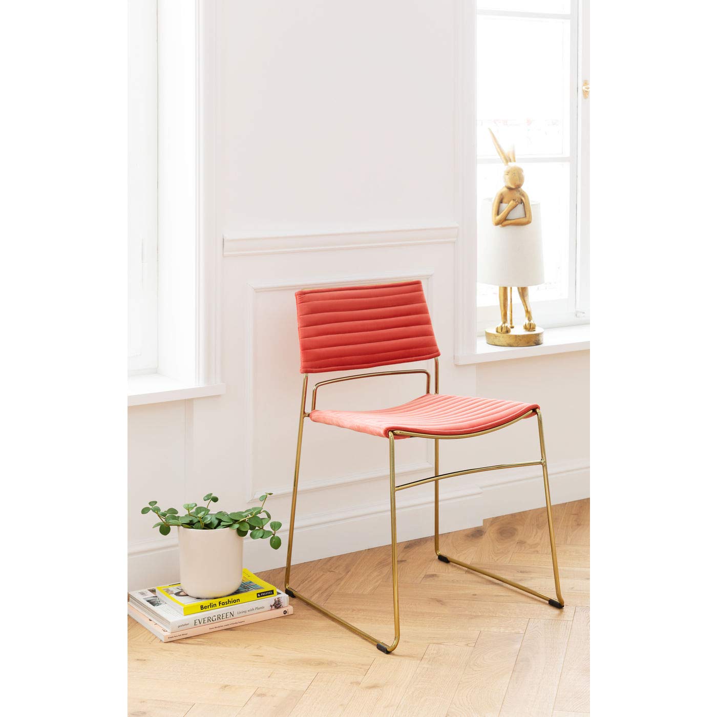 Kare Design lampada da tavolo Animal Rabbit, oro/bianco, 68cm, elegante coniglietto, luce indiretta suffusa, decorazione